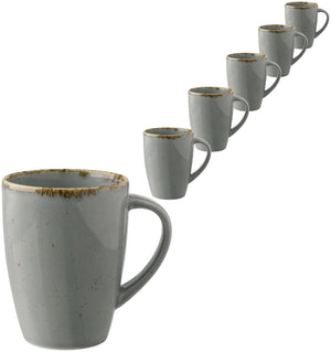 kubek Sidina; 260ml, 7.5x10 cm (ØxW); szary; okrągły; 6 sztuka / opakowanie