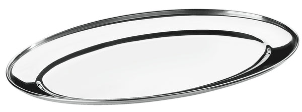 półmisek do serwowania Kanon; 30x22x2 cm (DxSxW); srebro; owalny