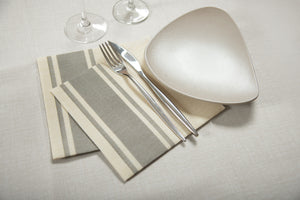 Serviette Auris Airlaid; 40x40 cm (SxD); -/szary; 50 sztuka / opakowanie