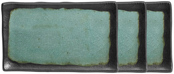 półmisek Dearborn z rantem; Größe GN 1/4, 26.5x16.2x2 cm (DxSxW); turkusowy; prostokątny; 3 sztuka / opakowanie