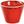 miska Sidina stożkowa; 230ml, 9x7 cm (ØxW); czerwony; stożkowy; 6 sztuka / opakowanie