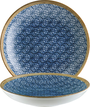 talerz głęboki Lupin; 1000ml, 23x4 cm (ØxW); biały/niebieski/brązowy; okrągły; 6 sztuka / opakowanie