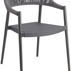 krzesło Amelia z podłokietnikami; 59x56x78.5 cm (SxGxW); antracyt; 2 sztuka / opakowanie
