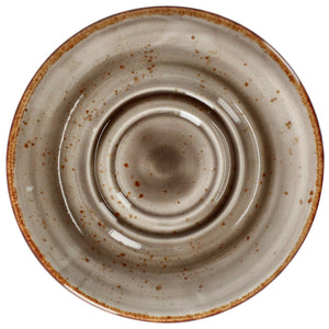 Kombi-Untertasse Nebro; 15x2 cm (ØxW); szary; 6 sztuka / opakowanie