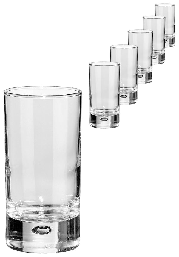 mini szklanka  Centra; 95ml, 4.6x9 cm (ØxW); transparentny; 6 sztuka / opakowanie