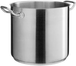 garnek do zupy Professional bez pokrywy; 15400ml, 28x26 cm (ØxW); srebro; okrągły