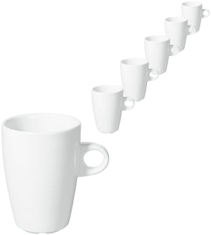 filiżanka do kawy/cappucino Bistro; 250ml, 7.2x10.2 cm (ØxW); biały; okrągły; 6 sztuka / opakowanie