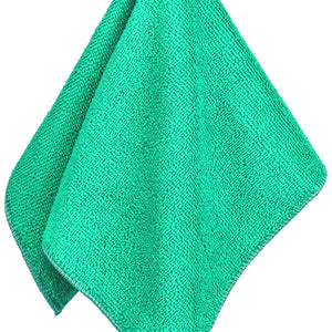 ściereczka z mikrofibry Clean; 35x35 cm (SxD); zielony; kwadrat; 5 sztuka / opakowanie