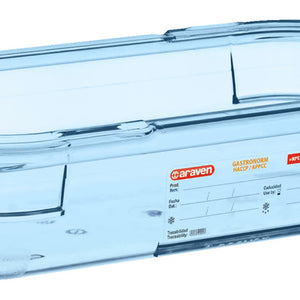 pojemnik na żywność GN 1/3 niebieski; Größe GN 1/3, 2350ml, 32.5x17.6x6.5 cm (DxSxG); niebieski