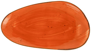 półmisek Nebro organiczny; 17x10x3 cm (DxSxW); czerwony; 6 sztuka / opakowanie