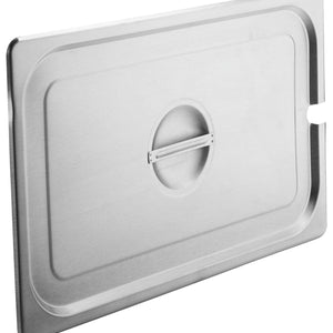 pokrywa GN Profi z wnęką na łyżkę 1/1; Größe GN 1/1, 53x32.7 cm (DxS); stal nierdzewna