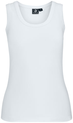 Tanktop Damen Malme Slim Fit; Kleidergröße XS; biały