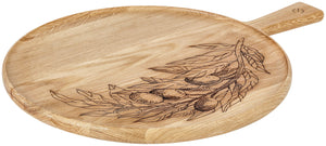 Speisenbrett Morello mit Dekor; 35x2 cm (ØxW); dąb; okrągły