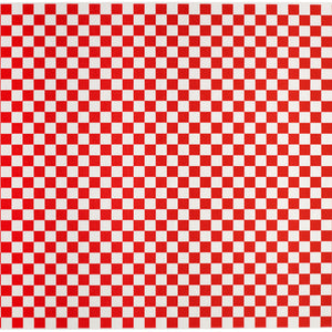 papier do hamburgerów Pergamo 38x31 cm; 38x31 cm (DxS); czerwony/biały; 1000 sztuka / opakowanie