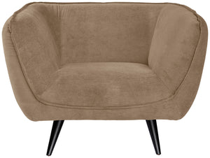  czarne nogi; 110x88x76 cm (SxGxW); siedzisko taupe
