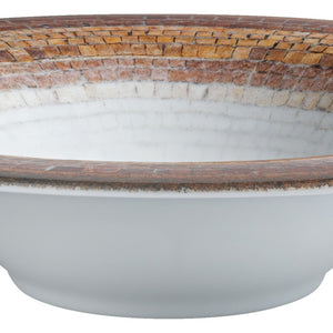 Porzellan Pastateller Terra Mosaic rund; 600 ml