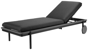 Sonnenliege Rivan; 202x75.5x33 cm (DxSxW); siedzisko antracyt