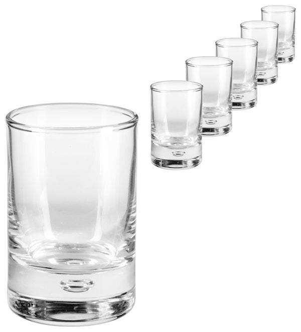 mini szklanka  Centra; 50ml, 4.5x6.7 cm (ØxW); transparentny; 6 sztuka / opakowanie