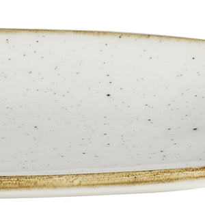 Platte Stonecast Barley White mit Griff; 12.3x28.4 cm (DxS); biały/brązowy; prostokątny; 6 sztuka / opakowanie