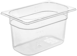 pojemnik GN Trigno 45017; Größe GN 1/4, 3800ml, 26.4x16.2x15 cm (DxSxG); transparentny