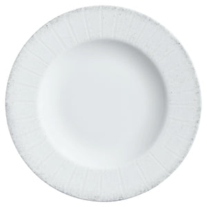 talerz płaski Caju z rantem; 17 cm (Ø); biały/szary; okrągły; 6 sztuka / opakowanie