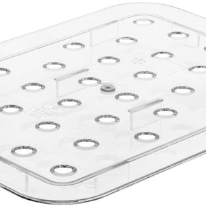 kratka ociekowa GN Trigno do 1/2; Größe GN 1/2, 26.5x20.5 cm (DxS); transparentny