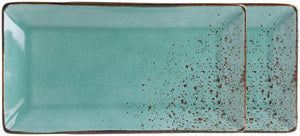 półmisek Palana; 31x16.5x3.2 cm (DxSxW); turkusowy; prostokątny; 2 sztuka / opakowanie
