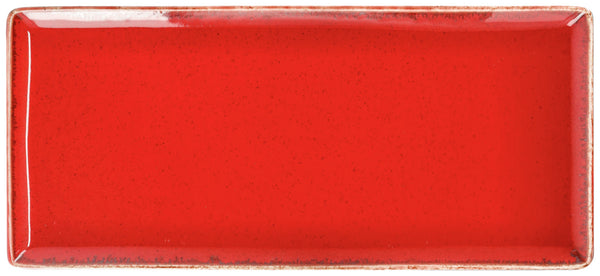 półmisek Sidina prostokątny; 35x16x2 cm (DxSxW); czerwony; prostokątny; 2 sztuka / opakowanie