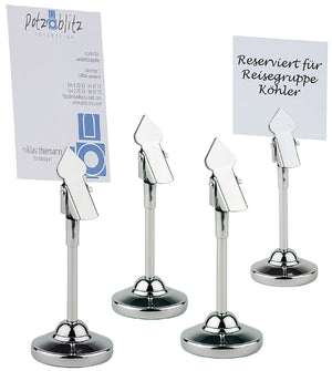 Tischkartenhalter; 4x10.5 cm (ØxW); biały; 4 sztuka / opakowanie