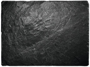 taca z łupka naturalnego Patara prostokątna bez uchwytu; 30x25x0.5 cm (DxSxW); czarny; prostokątny; 2 sztuka / opakowanie