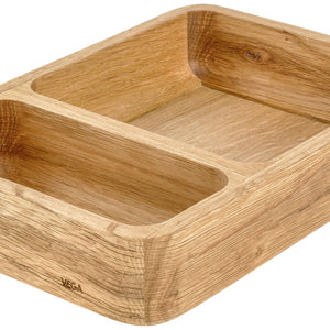 miska Fenra geteilt; 29.5x20x6.15 cm (DxSxW); dąb