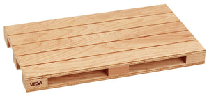 paleta Arawa bez nóżek; 35x20x3.3 cm (DxSxW); buk
