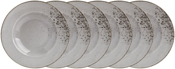 talerz głęboki Palana; 200ml, 24x4 cm (ØxW); szary; okrągły; 6 sztuka / opakowanie