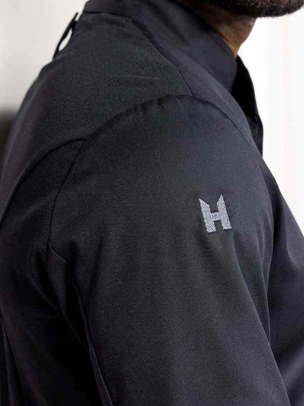 Kochjacke Fabian; Kleidergröße 3XS; czarny