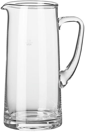 karafka Tarik; 2050ml, 10x25.5 cm (ØxW); transparentny; okrągły; 1.5 l Füllstrich