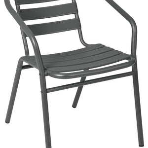 krzesło Malvena z podłokietnikami; 52x59x72 cm (SxGxW); antracyt; 4 sztuka / opakowanie