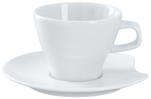 spodek do espresso/kubka Contrast; 12 cm (Ø); biały; okrągły; 6 sztuka / opakowanie