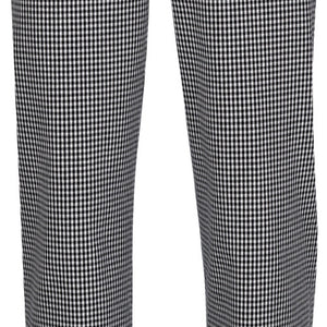 spodnie kucharskie męskie Gabriel; Kleidergröße 62/64; czarny/biały