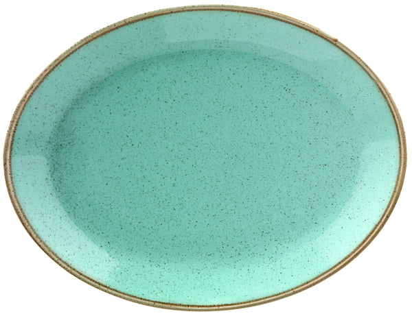 półmisek Sidina owalny; 31x23.5x3.1 cm (DxSxW); turkusowy; owalny; 6 sztuka / opakowanie