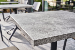 Tischplatte Esterno quadratisch; 80x80x3 cm (DxSxW); beton; kwadrat