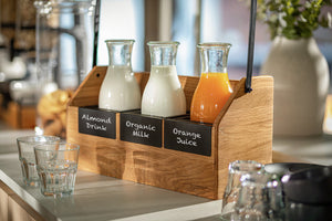 tablica do etykietowania Esino do pozycji bufetowych; 12x5.58 cm (SxW); czarny