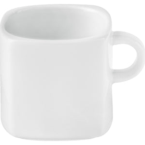 filiżanka do espresso Jazz; 90ml, 5.8x5.8x5.1 cm (DxSxW); biały; kwadrat; 6 sztuka / opakowanie