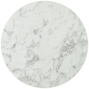blat Marvani okrągły; 50x2.5 cm (ØxW); złoto/biały/marmurkowy; okrągły