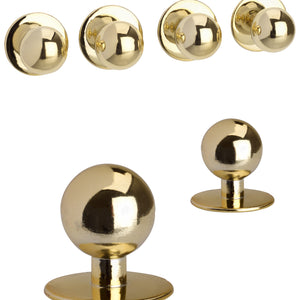 guziki plastikowe gładkie połysk; złoto; okrągły; 12 sztuka / opakowanie