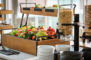 podstawowy pojemnik	 Esino płaski GN 2/4; 61.9x21x10.9 cm (DxSxW); brązowy/czarny; prostokątny