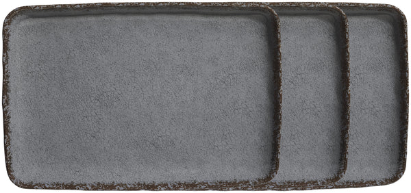 półmisek Portage prostokątny; 35x23.8x4.1 cm (DxSxW); szary; prostokątny; 3 sztuka / opakowanie
