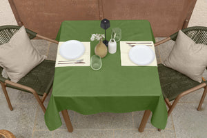 Tischdecke Lasolana; 130x130 cm (SxD); zielony; kwadrat