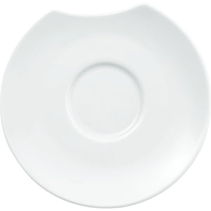 spodek do kubka / filiżanki do kawy/cappucino Contrast; 16 cm (Ø); biały; okrągły; 6 sztuka / opakowanie