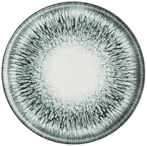 Teller flach Inked Lume mit erhöhtem Rand; 26x2 cm (ØxW); czarny; okrągły; 6 sztuka / opakowanie