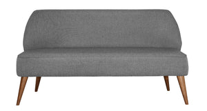 sofa 3-osobowa Lasse tkanina; 155x60x82 cm (SxGxW); szary melanż
